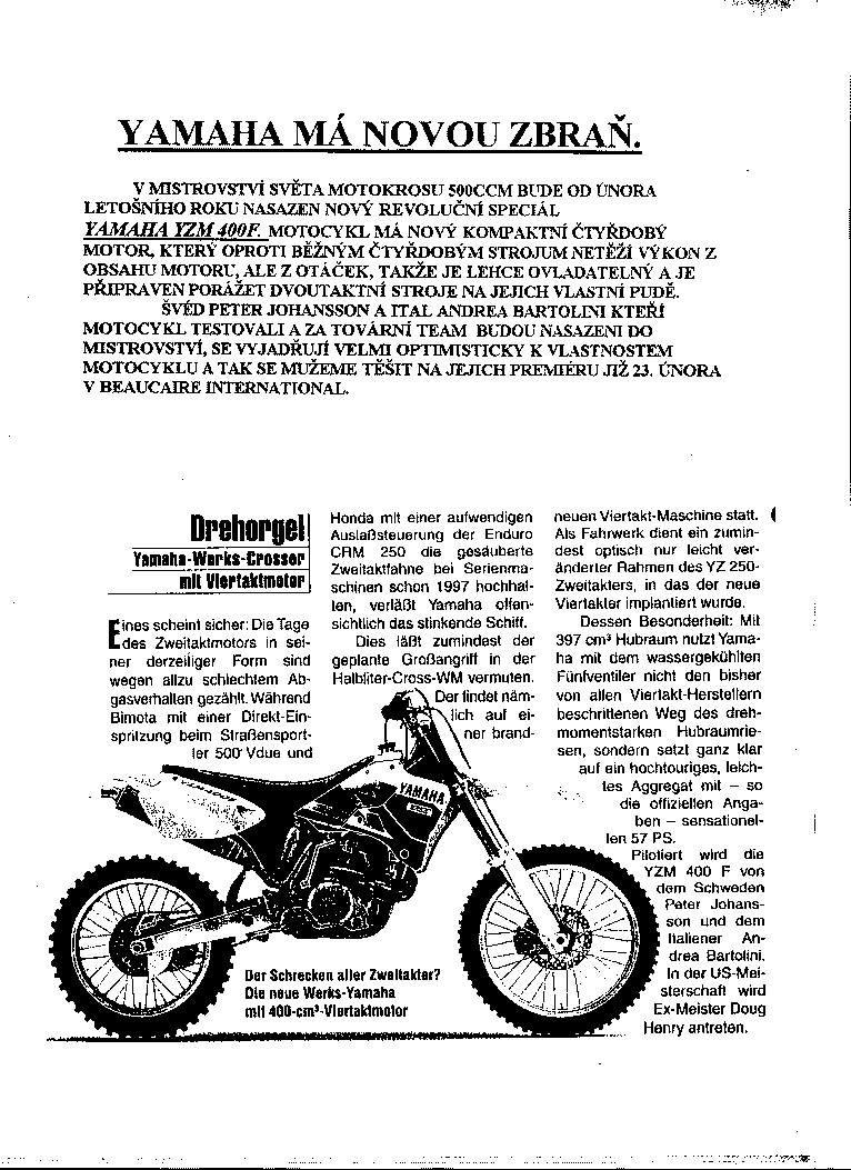 YZ400F 1997